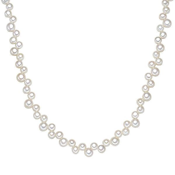 Valero Pearls Perlenkette silber, aus Süßwasser-Zuchtperlen günstig online kaufen