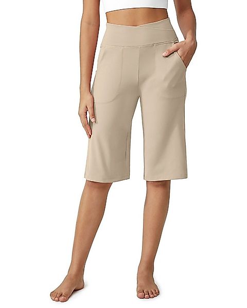 G4Free Caprihose Damen Sommer Jogginghose 3/4 Knielange High Waist Shorts W günstig online kaufen