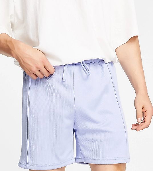 VAI21 – Gerippte Shorts in Eisblau günstig online kaufen