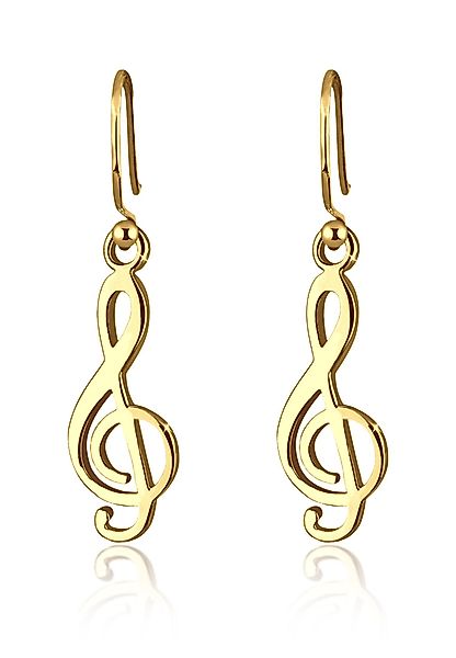 Elli Paar Ohrhänger Notenschlüssel Musik Melodie günstig online kaufen