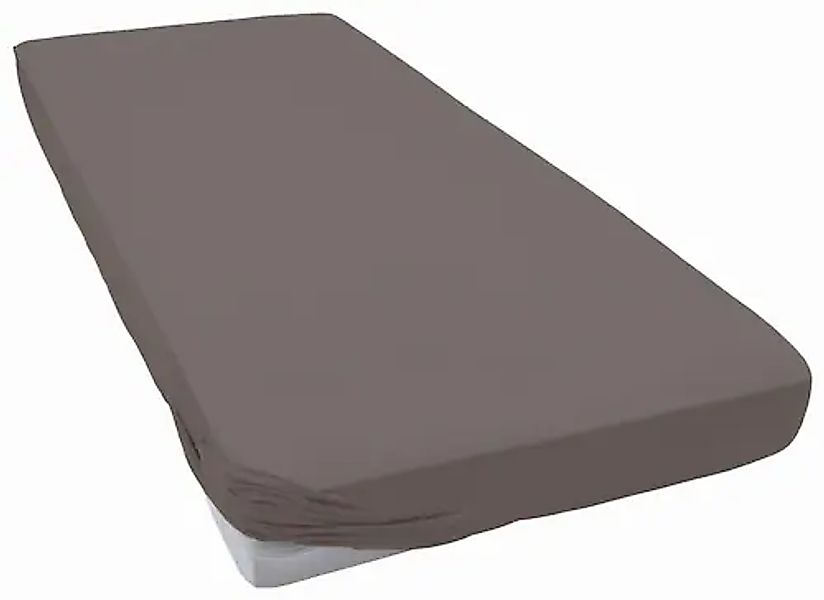 ESTELLA Fein-Jersey Spannbetttuch  UNI ¦ grau ¦ Maße (cm): B: 180 Bettwaren günstig online kaufen