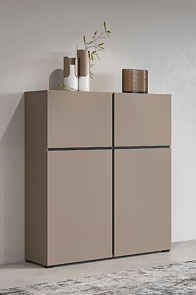 INOSIGN Highboard Cross, moderne grifflose Hochkommode günstig online kaufen