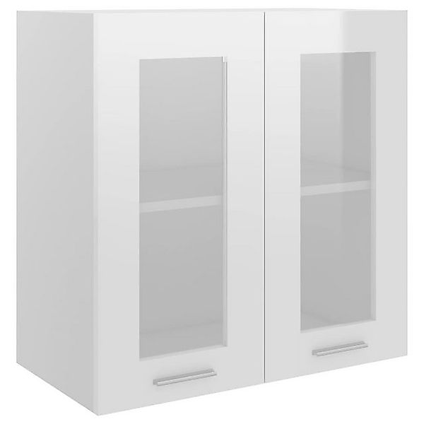 vidaXL Hängeschrank Hängeglasschrank Hochglanz-Weiß 60x31x60 cm Spanplatte günstig online kaufen