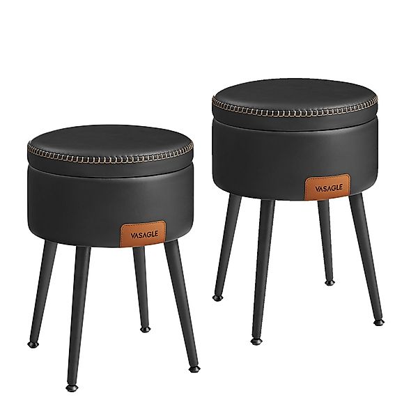 VASAGLE Sitzhocker (2 St), Stauraum, Kunstleder, günstig online kaufen