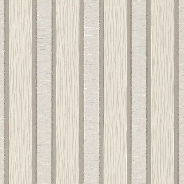 Bricoflor Moderne Tapete mit Streifen in Beige Vlies Streifentapete in Hell günstig online kaufen