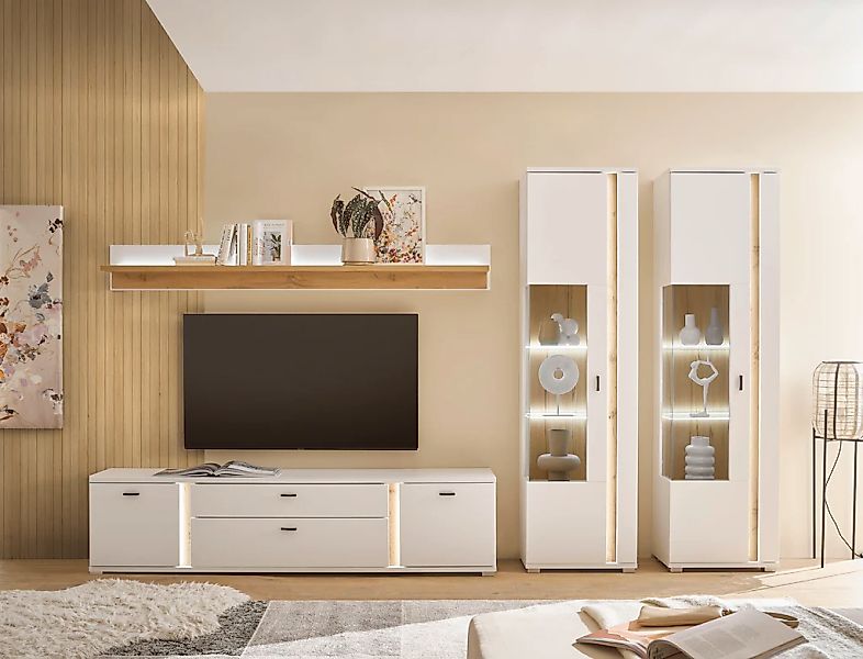 INOSIGN Wohnwand "LONG ISLAND" Set, 4 Stk. tlg. in moderner Trendfarbe,inkl günstig online kaufen