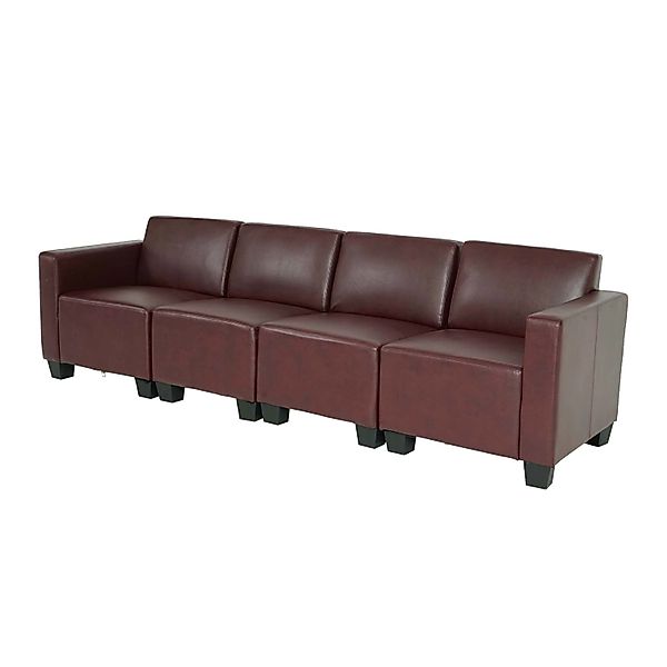 MCW 4-Sitzer Sofa Moncalieri Rot-Braun günstig online kaufen