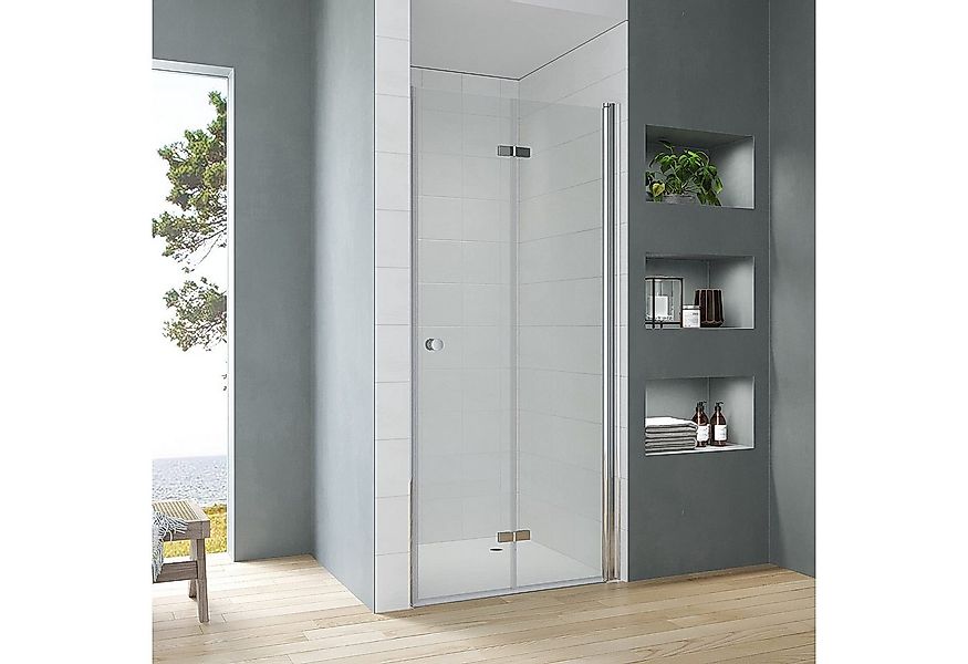 AQUABATOS Dusch-Falttür Duschtür Nische Glas Falttür Drehfalttür Dusche Dus günstig online kaufen