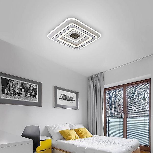 JUST LIGHT. LED-Deckenleuchte Tolago, 49x49 cm, CCT, dimmbar günstig online kaufen