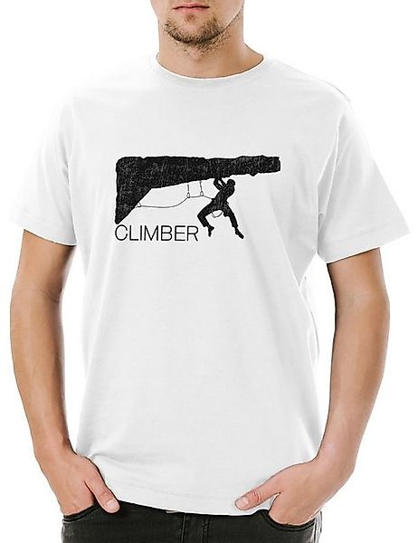 Urban Backwoods Print-Shirt Urban Backwoods Climber I Herren T-Shirt Weiß G günstig online kaufen