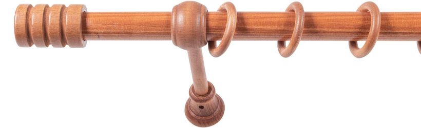 SN DECO GROUP Gardinenstange "Pisa" 1 läufig-läufig Fixmaß 28 mm, Holz, ver günstig online kaufen