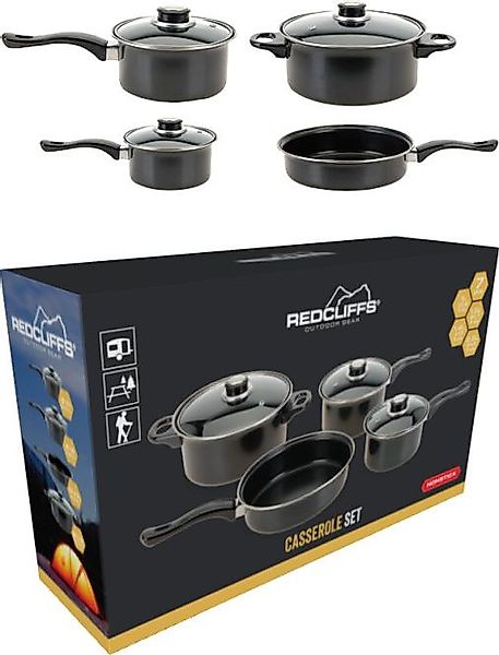 KOCHTOPF Set 7-teilig antihaftbeschichtet Outdoor Camping günstig online kaufen