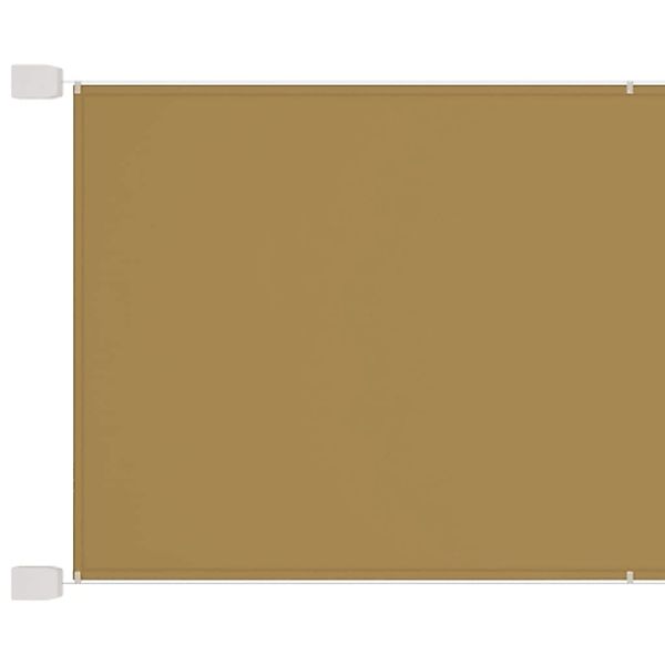 furnicato Senkrechtmarkise Beige 60x800 cm Oxford-Gewebe günstig online kaufen