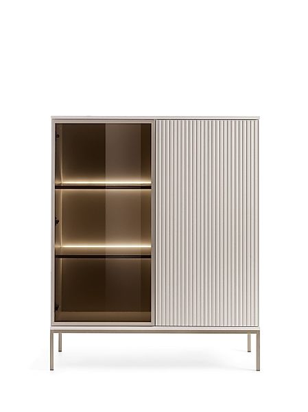 MOEBLO Highboard Sentino WT104 LED (mit günstig online kaufen
