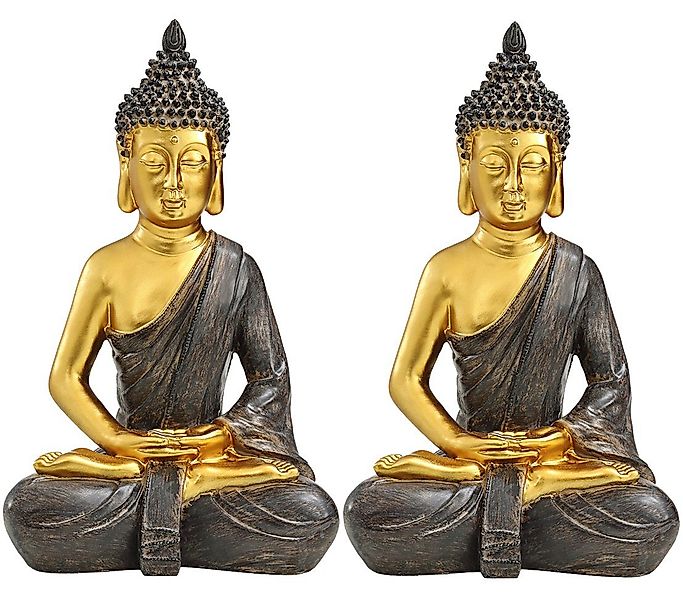 Dehner Gartenfigur Buddha 2er Set, je günstig online kaufen