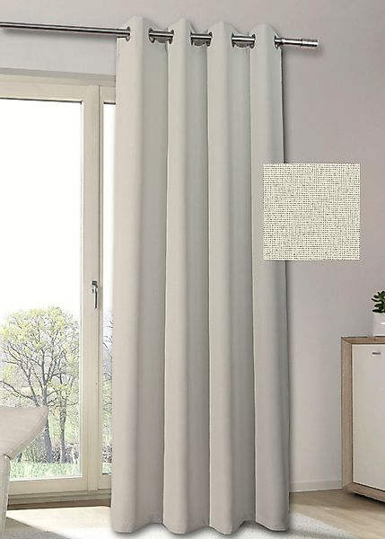 my home Vorhang "MAILAND" Ösen 1 Stk. tlg. blickdicht, verschiedene Farben, günstig online kaufen