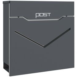 HOMCOM Briefkasten Wandbriefkasten Abschließbar, Postkasten aus günstig online kaufen