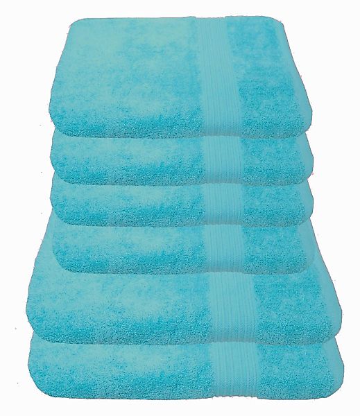 Julie Julsen Handtücher 6-Handtücher-Babyblau, Baumwolle (6-St) günstig online kaufen
