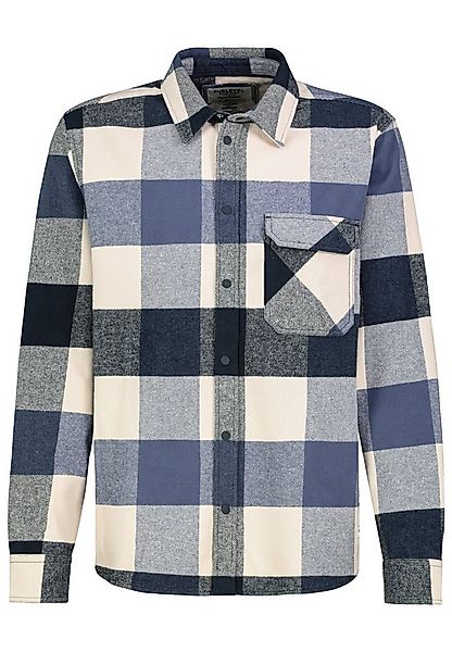 SUBLEVEL Langarmhemd Stylisches Karo-Design mit Brusttasche vorne (1-tlg) H günstig online kaufen