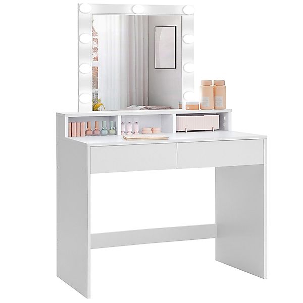 VASAGLE Schminktisch Kosmetiktisch mit LED-Beleuchtung, einstellbare günstig online kaufen