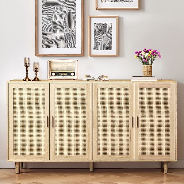 Celya Sideboard 158CM Sideboard Schlafzimmer, Rattanschrank, günstig online kaufen