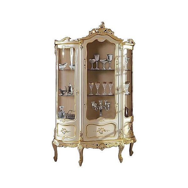 JVmoebel Vitrine Wohnzimmer Schränke Schrank Möbel Glas Vitrine 3 Tür Schra günstig online kaufen