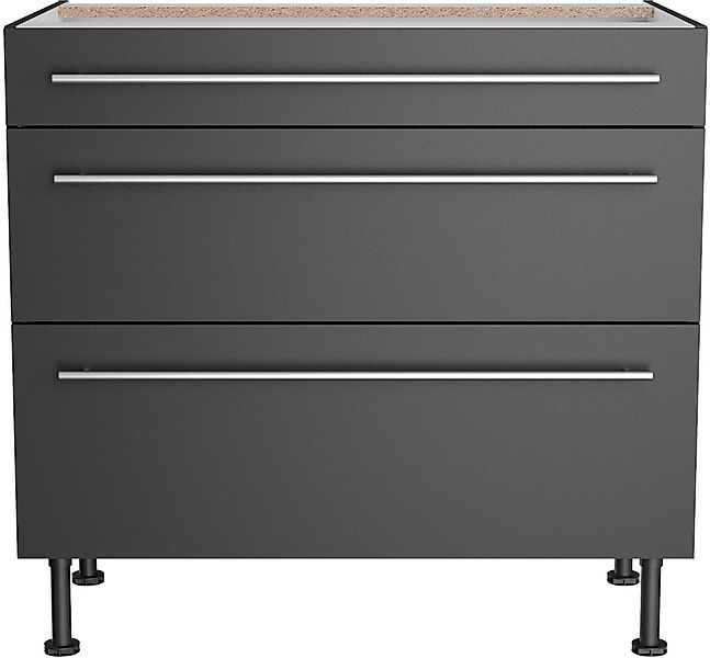 KOCHSTATION Unterschrank "KS-Bern2" Breite 90 cm, 1 Schubkasten, 2 Auszüge günstig online kaufen