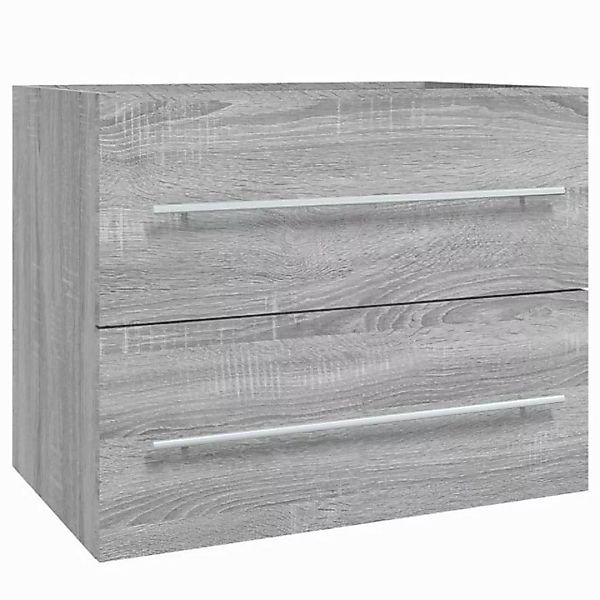 vidaXL Waschbeckenschrank Waschbeckenschrank Grau Sonoma 60x38,5x48 cm Span günstig online kaufen