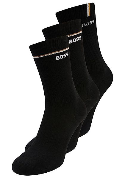 BOSS Basicsocken 3P QS Iconic CC SP W (3-Paar) kontrastfarbene Details günstig online kaufen