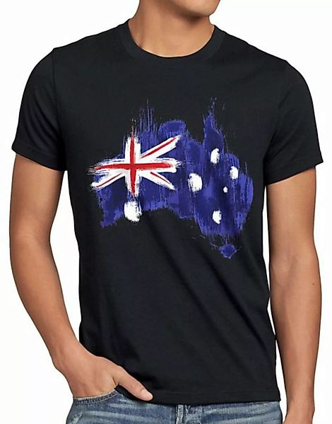 style3 Print-Shirt Herren T-Shirt Flagge Australien Fußball Sport Australia günstig online kaufen