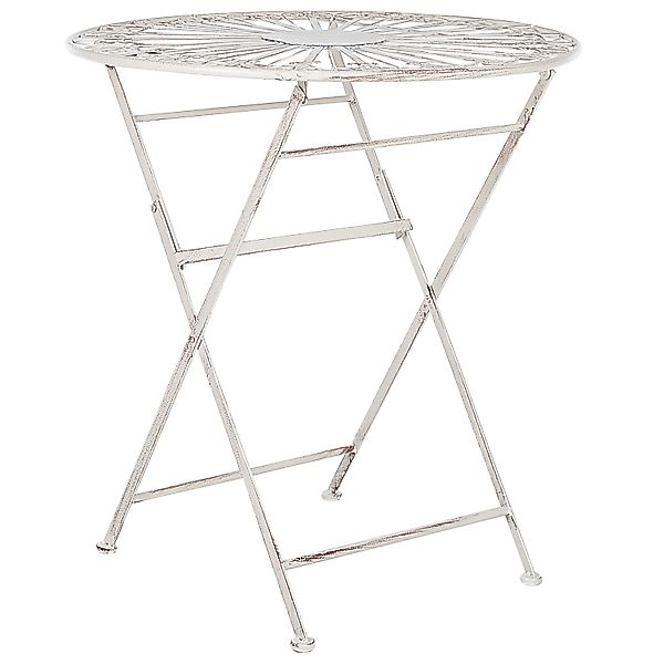 Beliani Klappbarer Tisch SCAFA Weiss 70x70x77 günstig online kaufen