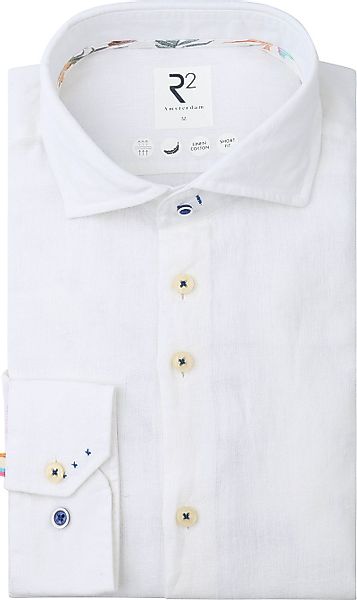 R2 Hemd Leinen Blend Weiß - Größe 3XL günstig online kaufen