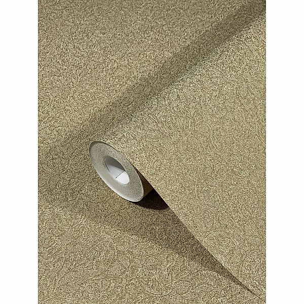 Glööckler Vliestapete Imperial Uni Florale Struktur Gold günstig online kaufen