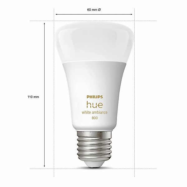 Philips Hue White Ambiance 9W 806lm E27 4er-Set günstig online kaufen