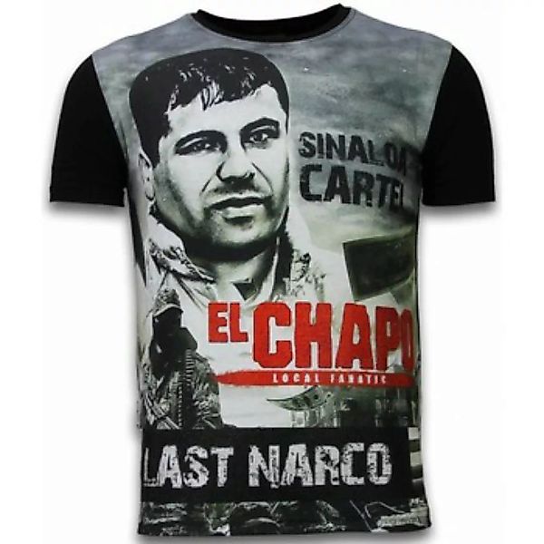 Local Fanatic  T-Shirt El Chapo Last Narco Digital Strass günstig online kaufen