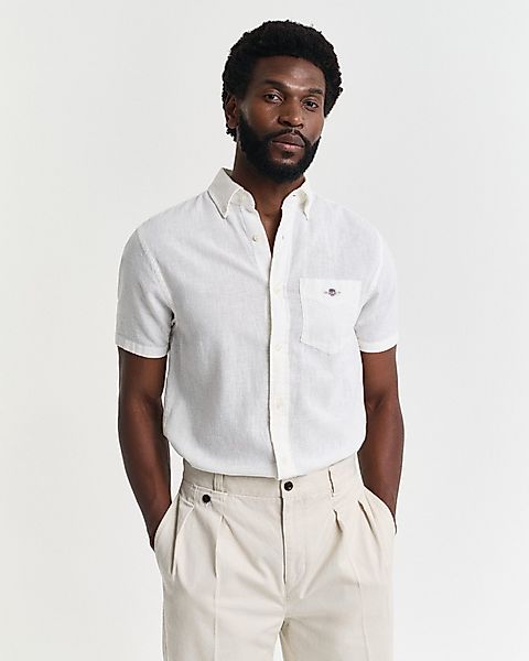 Gant Kurzarmhemd REG COTTON LINEN SS günstig online kaufen