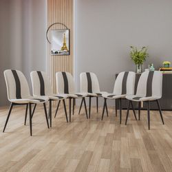 Mondeer Esszimmerstuhl Polsterstuhl, mit Metallbeinen, (6 günstig online kaufen