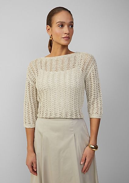 s.Oliver 3/4 Arm-Pullover Strickpullover (1-tlg) günstig online kaufen