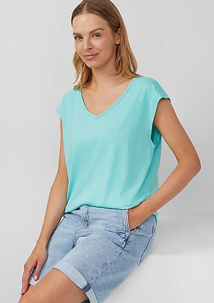 s.Oliver Shirttop Ärmelloses Relaxed-Fit-Shirt mit Cut-out und Schleife günstig online kaufen