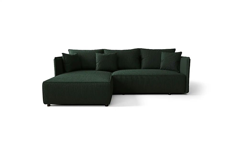 Ecksofa  Milano ¦ grün ¦ Maße (cm): B: 245 H: 85 Polstermöbel > Sofas > 3-S günstig online kaufen