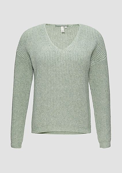 QS Strickpullover Pullover mit überschnittenen Schultern günstig online kaufen