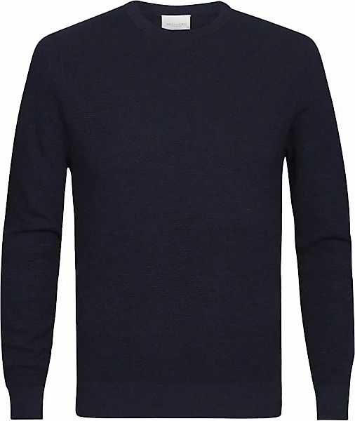 Profuomo O-Neck Pullover Navy - Größe XL günstig online kaufen