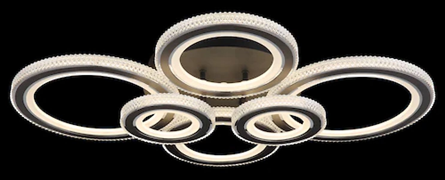 GLOBO LIGHTING LED Deckenleuchte »KORA« LED-Modul Deckenlampe/schwarz/anthr günstig online kaufen