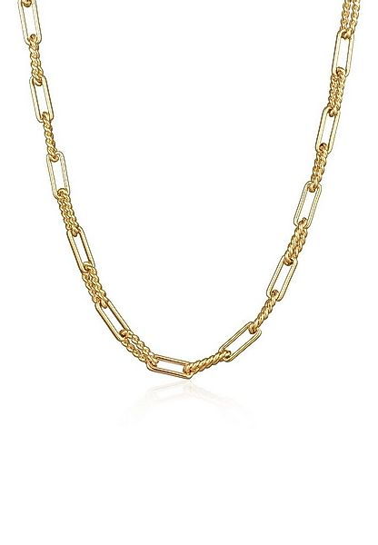 Elli Kette ohne Anhänger Gliederkette Modern Eckig Goldfarben für Damen günstig online kaufen