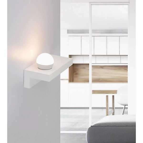 Globo LED-Wandleuchte Christine Weiß 1-flammig 17,5 cm x 30 cm günstig online kaufen