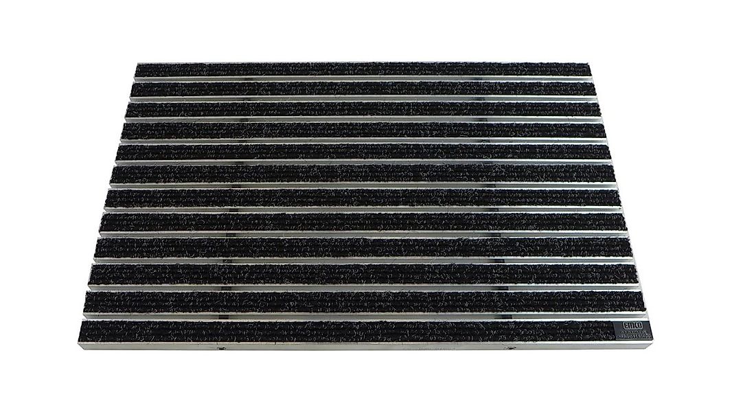 Emco Fußmatte Eingangsmatte DIPLOMAT, Rips Anthrazit, rechteckig, Höhe: 12 günstig online kaufen