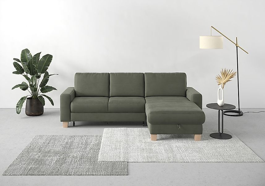 Home affaire Ecksofa "Summer L-Form" mit Recamiere, mit oder ohne Bettfunkt günstig online kaufen