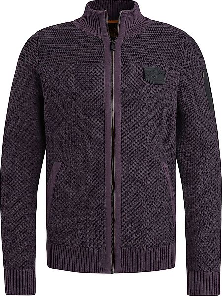 PME Legend Strickjacke Knitted Structure Lila - Größe M günstig online kaufen