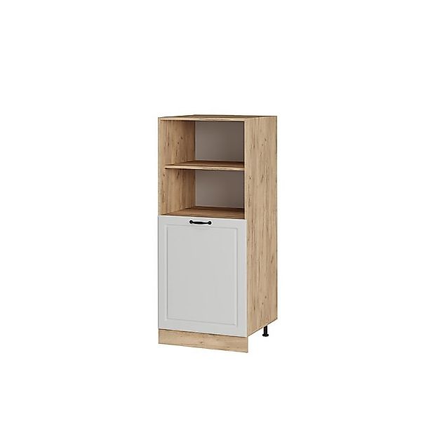 Vicco Herdumbauschrank R-Line, Weiß Landhaus/Goldkraft Eiche, 60 cm günstig online kaufen