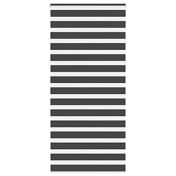 vidaXL Doppelrollo Schwarz 95x230 cm Stoffbreite 90,9 cm Polyester 4014286 günstig online kaufen